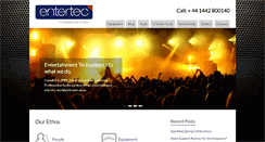 Desktop Screenshot of entertec.co.uk