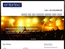 Tablet Screenshot of entertec.co.uk